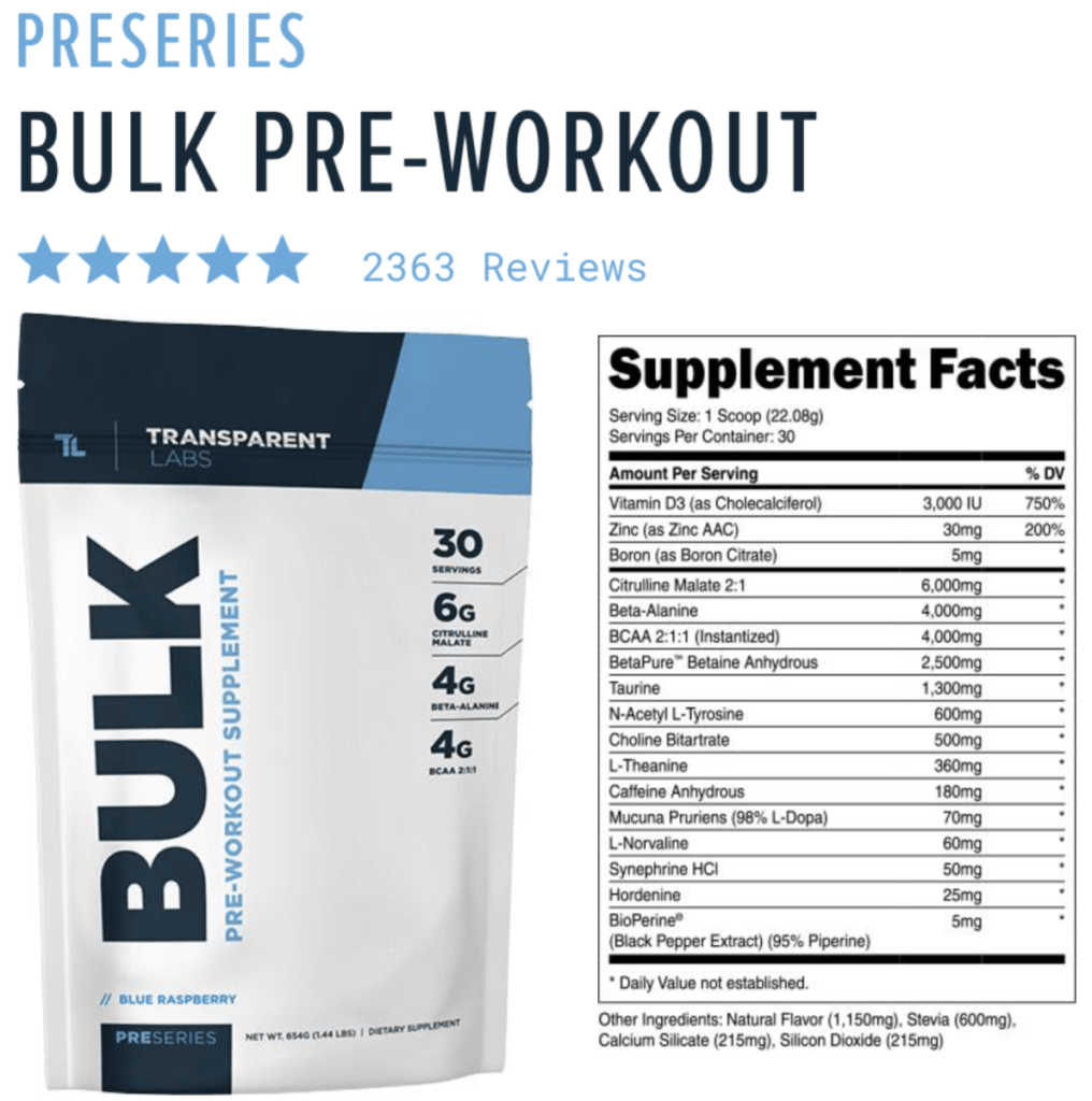 15 Minute Best Pre Workout For Bulking 2021 for Build Muscle